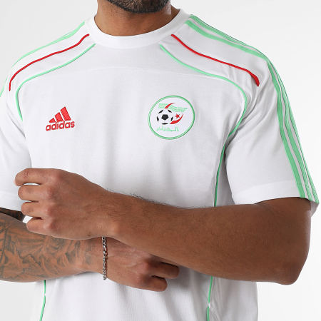 Adidas Sportswear - Ensemble Tee Shirt Et Pantalon Jogging A Bandes Algérie JE5345 JE5342 Blanc